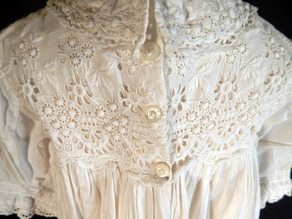 broderie anglaise christening gown