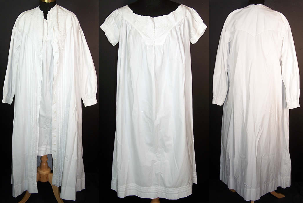 victorian style white cotton nightdresses