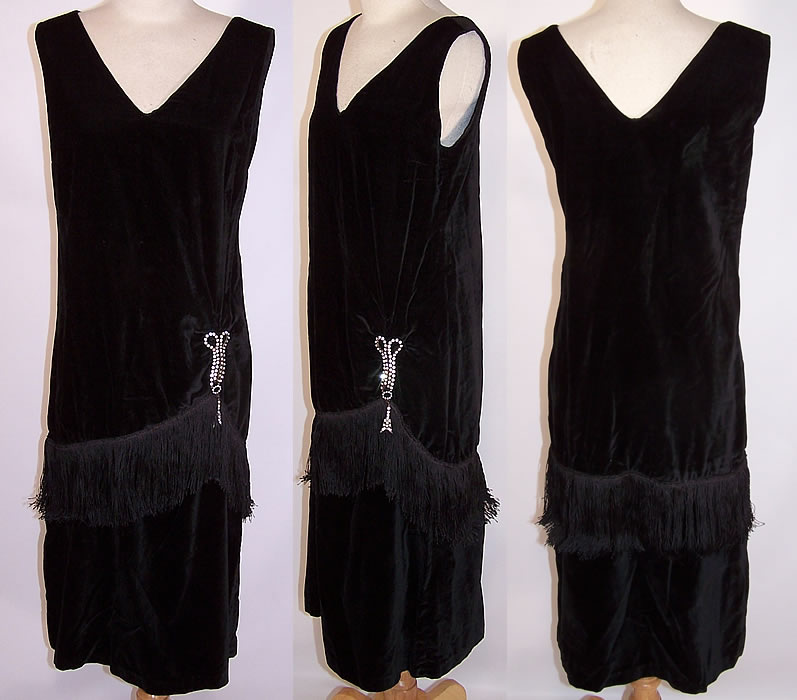 velvet 20s dress