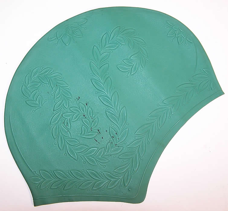 Vintage Floral Pinup Bikini Bathing Swim Cap