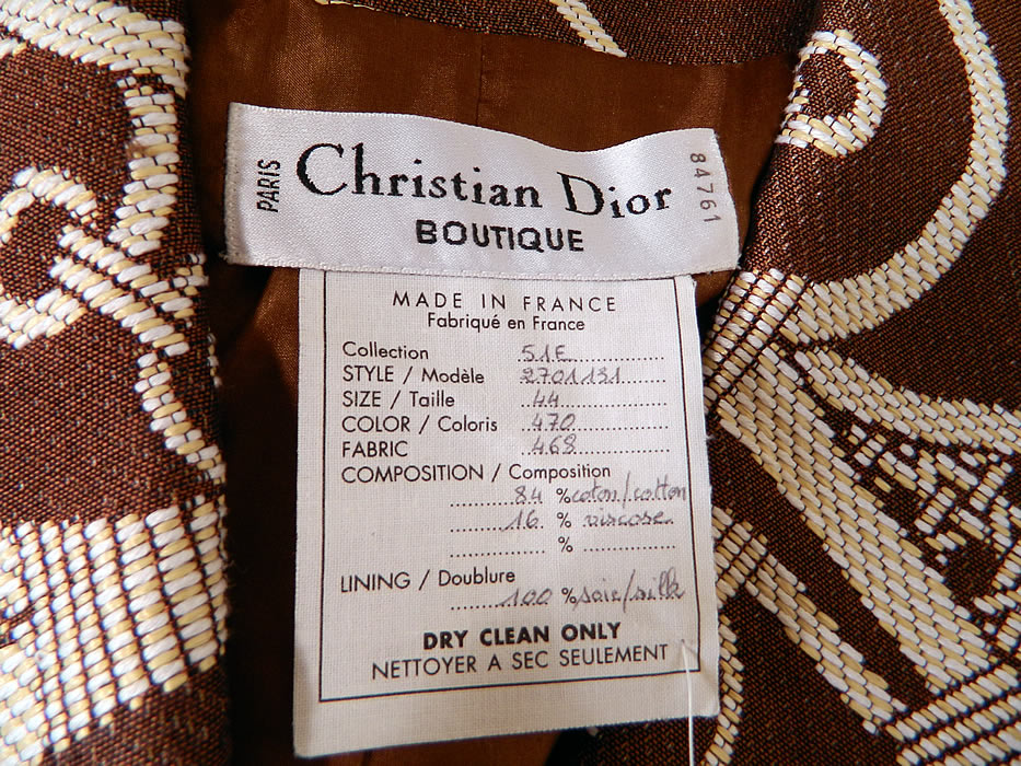 christian dior boutique label