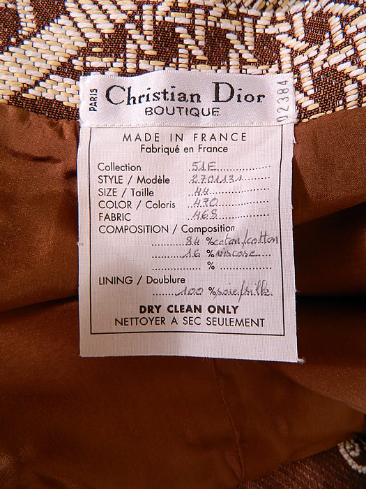 christian dior boutique label