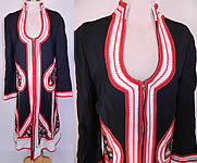 Vintage Malcolm Starr International Designed By Rizkallah Applique Coat Dress