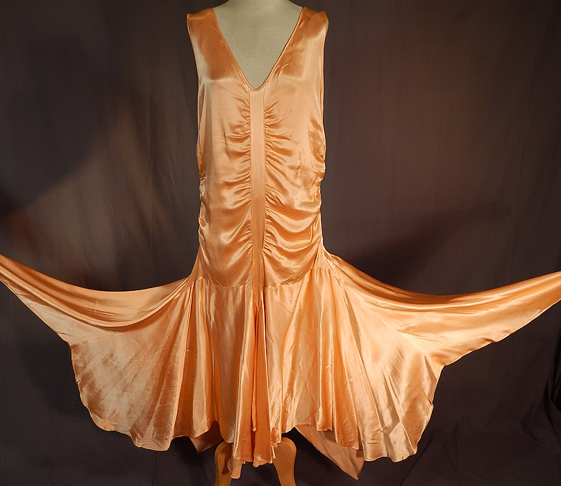 satin flapper dress