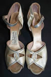 White Satin & Silver Shoes c1930