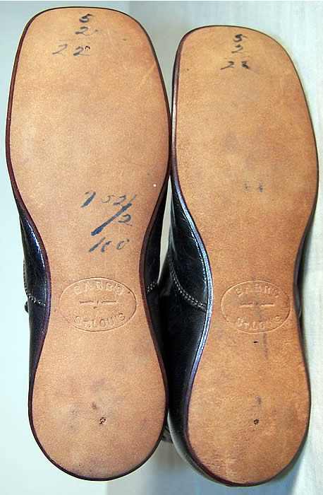 Unworn Victorian Black High Button Baby Boots