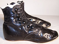 Unworn Victorian Black High Button Baby Boots