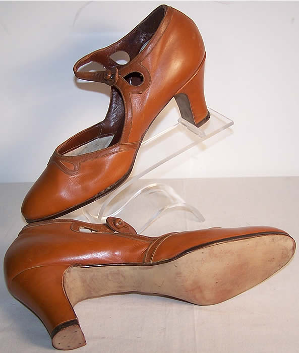 Sautter's N.Y. Unworn Brown Mary Jane Shoes
