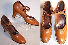 Sautter's N.Y. Unworn Brown Mary Jane Shoes