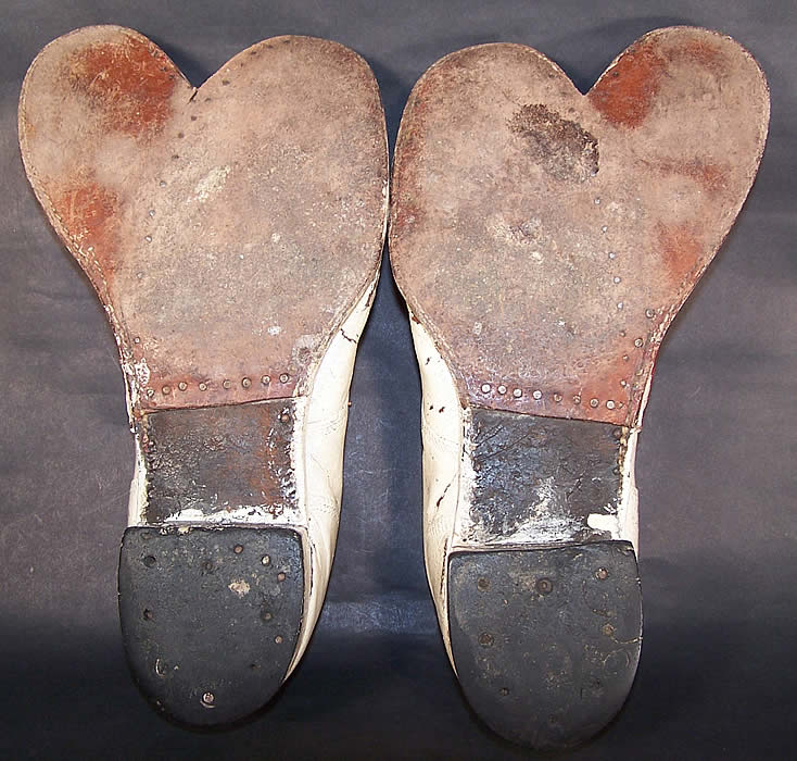 Vintage Circus Clown Cleft Camel Toe Double Shoes Red & White soles