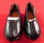 Victorian Black Leather Lancashire English Workwear Childrens Clogs Shoes
