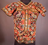 Vintage Indian Gujarat Kutch Work Embroidery Mirrorwork Choli Boho Blouse Top
