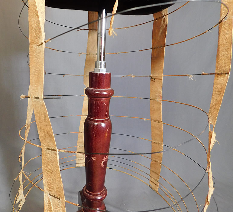 Victorian Bustle Back Wire Hoop Crinoline Cage Petticoat Skirt Support
The bustle hoop cage petticoat skirt measures 33 inches long, 52 inches in circumference at the bottom and has a 24 inch waistband. 