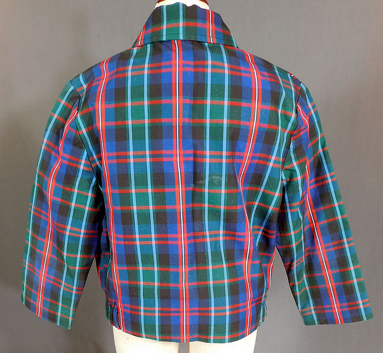 Vintage Childs Cotton Plaid Tartan Boys Retro Rockabilly Ricky Jacket
This is truly a wonderful piece of retro rockabilly children's wearable art! 