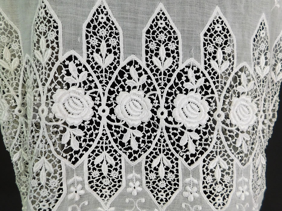 Edwardian Embroidered White Cotton Batiste Lace Sleeveless Vest Jacket Blouse Top
It is in excellent condition. This is truly a wonderful piece of antique lace wearable art! 

Clothing 





Shoes 





Hats 





Accessories





Textiles 






