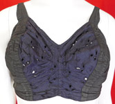Vintage Lov-e Studios of Hollywood Brassiere Black & Blue Eyelet Corrective Bra
