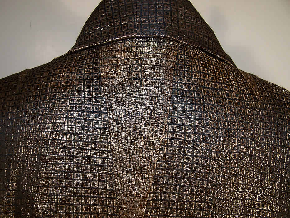 Art Deco Geometric Gold Lam&eacute; Opera Coat