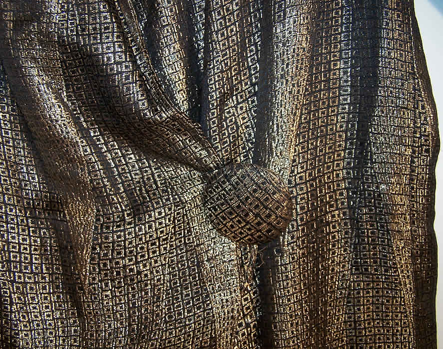 Art Deco Geometric Gold Lam&eacute; Opera Coat