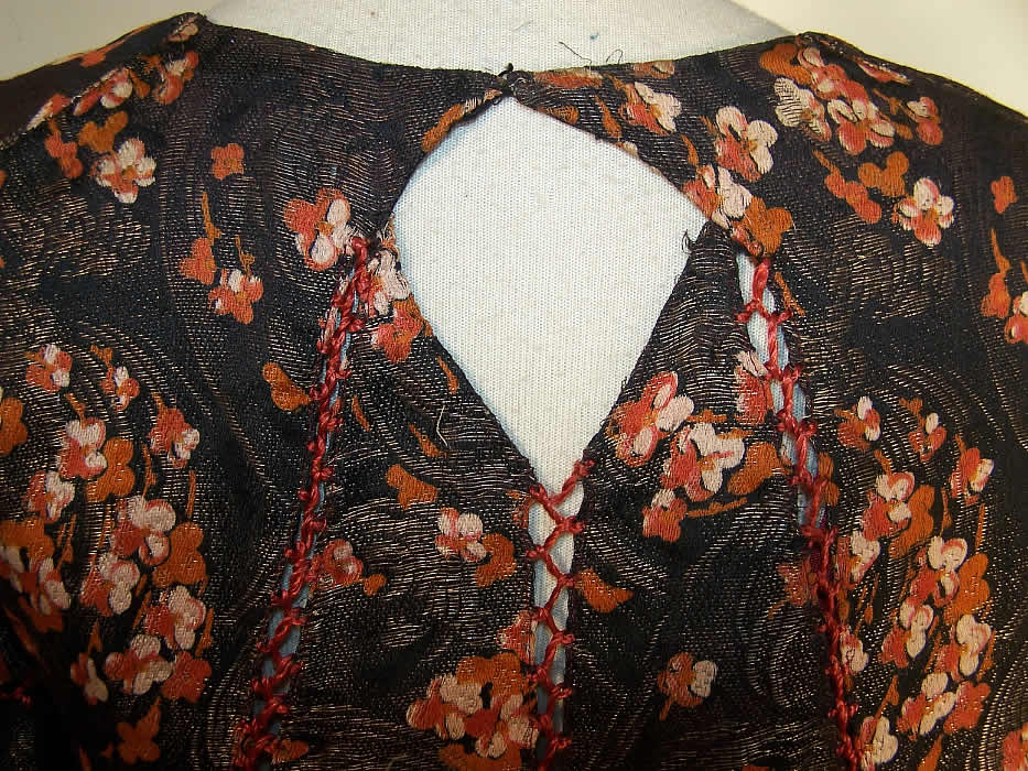 Art Deco Gold Lam&eacute; Cinnabar Slip Dress & Tunic Top