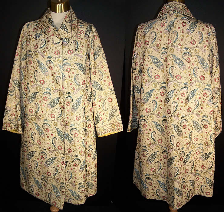 A&K Arouani Paisley Embroidered Egyptian Coat Jacket Front view.