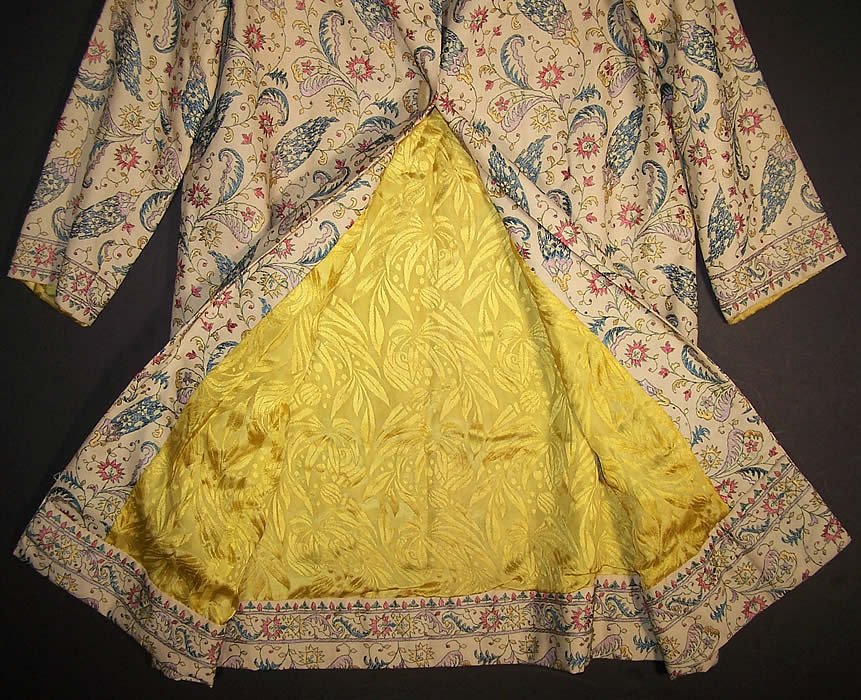  A&K Arouani Paisley Embroidered Egyptian Coat Jacket Close up.
