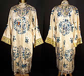 Chinese Eight Immortals Figural Embroidered Robe Coat