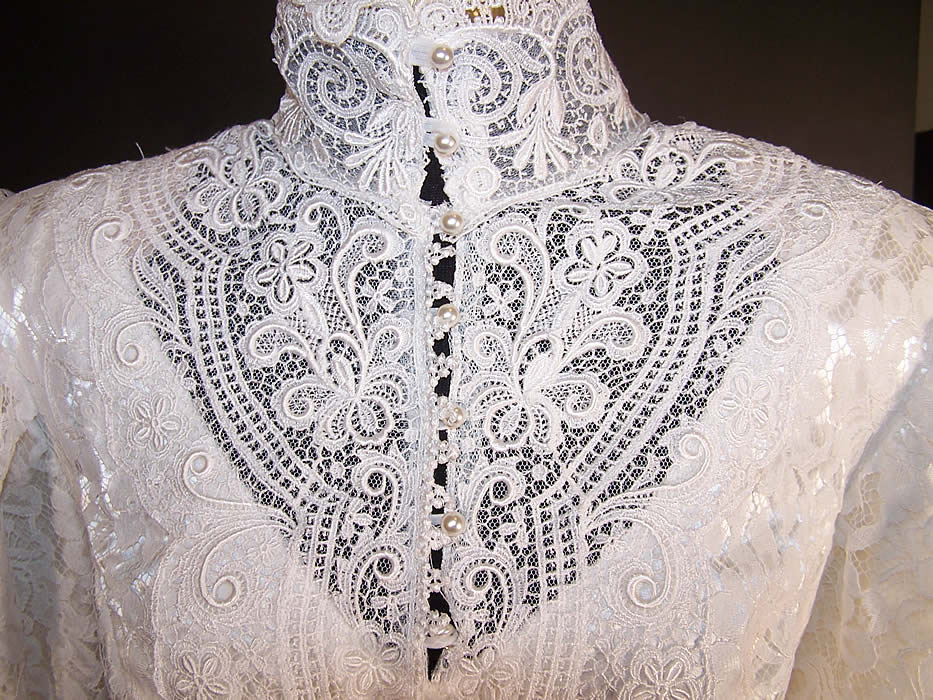 Jessica McClintock Bridal Wedding Gown Dress Hat Close-up view.