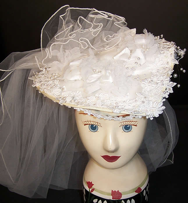 Jessica McClintock Bridal Wedding Gown Dress Hat