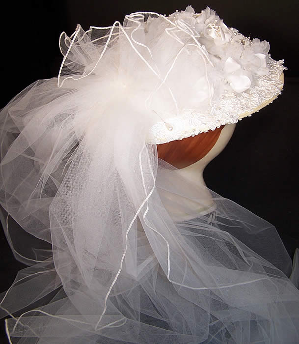 Jessica McClintock Bridal Wedding Gown Dress Hat