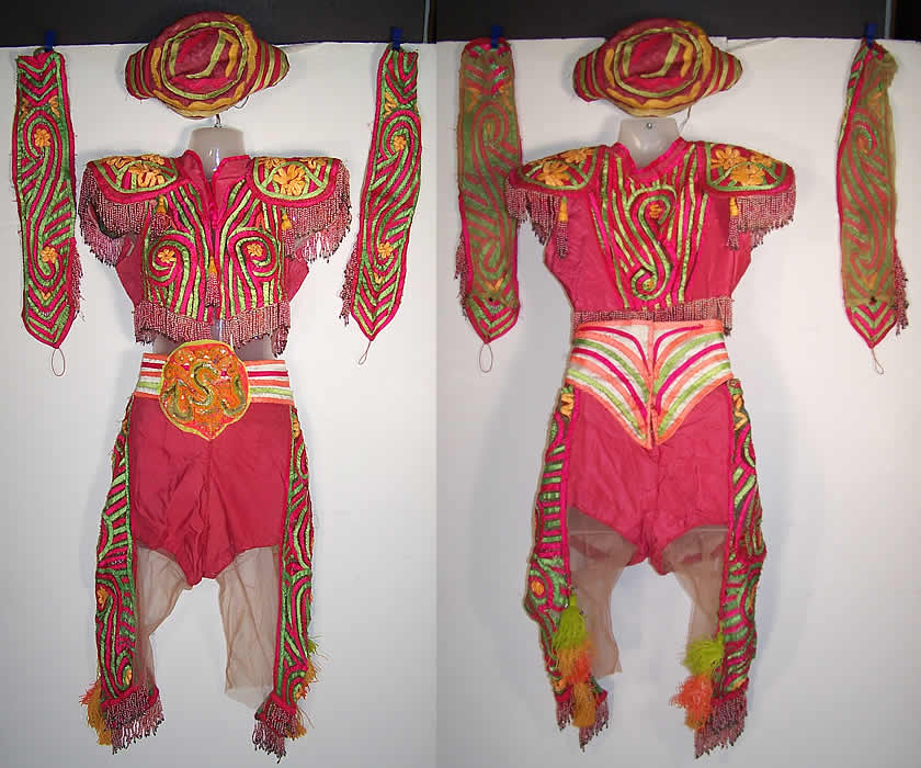 Carmencita Spanish Dancer Striptease Matador Costume Front view.