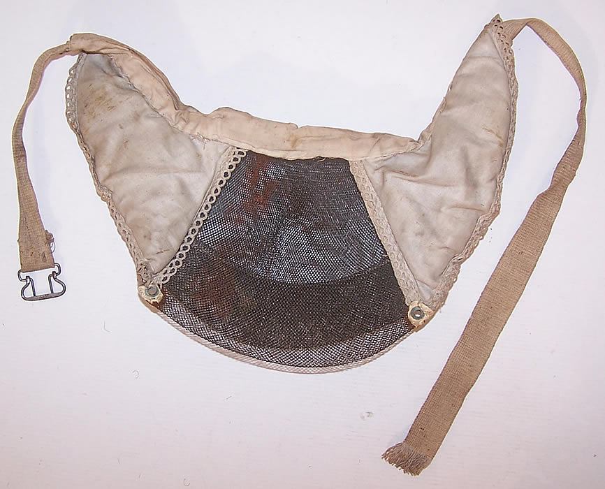 Victorian Antique Wire Mesh Horse Hair Crinolette Skirt Bustle Pad Support