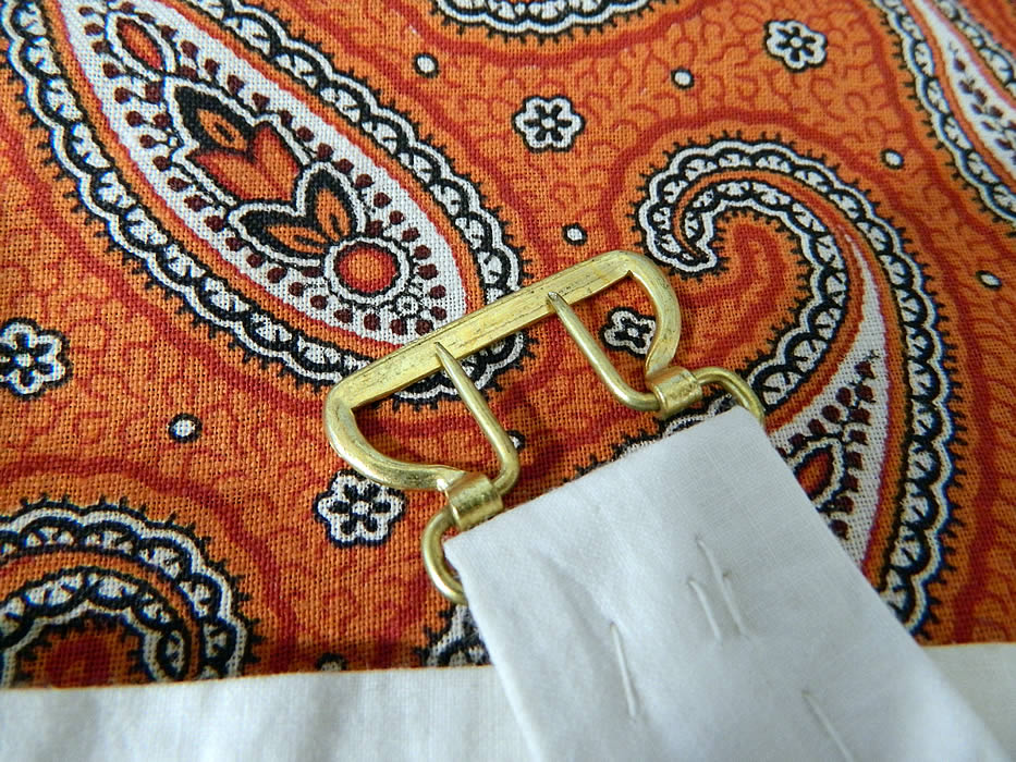 Victorian Men's Paisley Print Cotton Waistcoat Vest