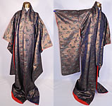 Vintage Japanese Geisha Gold Lam&eacute; Silk Brocade Fan Kimono
