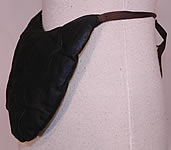 Victorian Quilted Horse Hair Black Polished Cotton Crinolette Bustle Pad Support