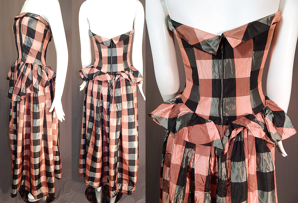 plaid maxi skirt evening gown
