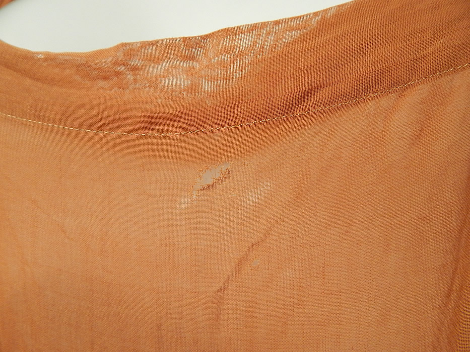 Vintage Brown Cotton French Knot Embroidery Boho Peasant Slip Dress & Blouse
It is in good condition, with only a small frayed hole on the front top of the slip dress hidden underneath (see close-up). This is truly a wonderful piece of Hungarian, Czech Bohemian peasant style wearable art!
