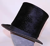 Victorian Corey & Stewart NJ Civil War Tall Lincoln Black Beaver Stovepipe Top Hat 