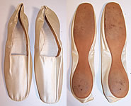 Victorian White Silk Straight Sole Bridal Wedding Shoe Slippers