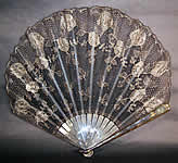 Metallic Lace Spanish Flapper Fan