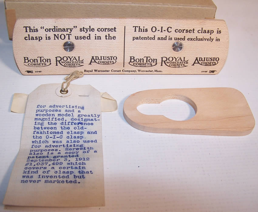 Royal Worcester Corset Co Advertising Antique Busk Clasp Historical Lot
