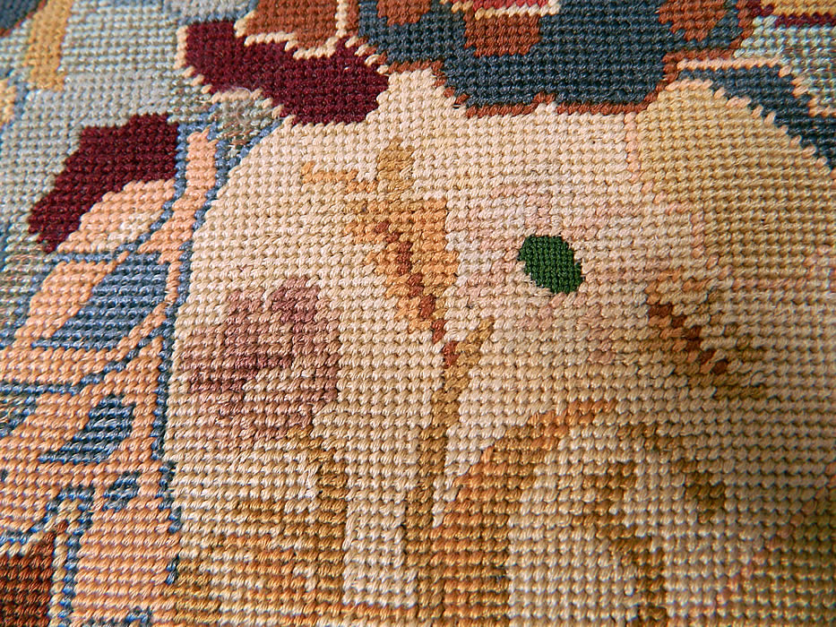 Vintage Art & Crafts Floral Petit Point Needlepoint Embroidered Clutch Bag Purse. This is truly a wonderful piece of embroidered textile art! 